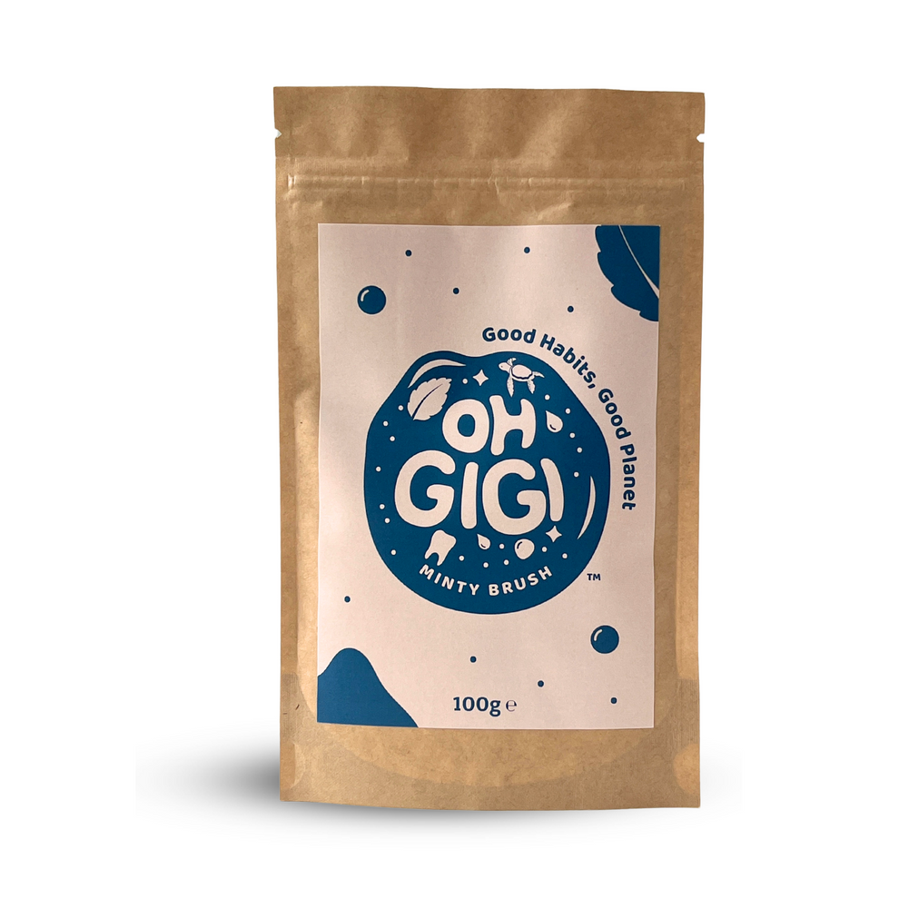 Ohgigi Tooth Powder Minty Brush Refill 100g - Cutprice Online