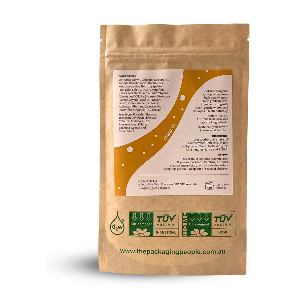 Ohgigi Tooth Powder + Hydroxyapatite Native Brush Refill 100g - Cutprice Online