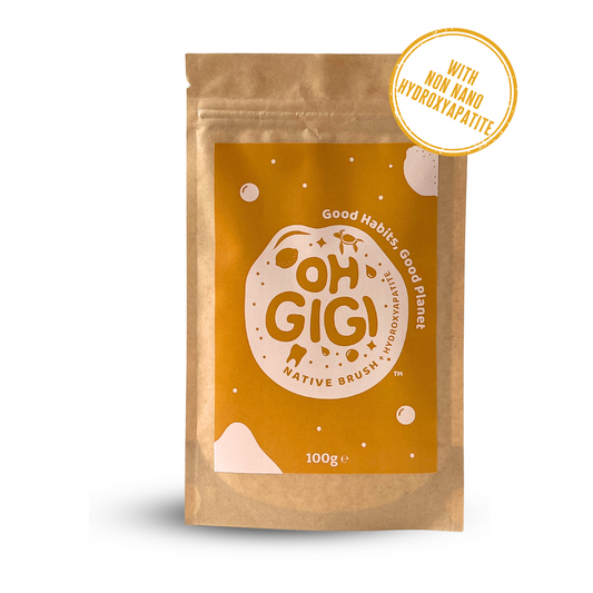 Ohgigi Tooth Powder + Hydroxyapatite Native Brush Refill 100g - Cutprice Online