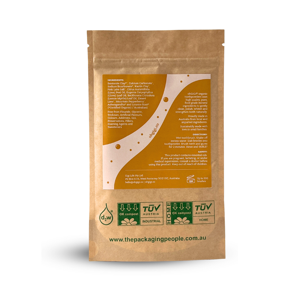 Ohgigi Tooth Powder Native Brush Refill 100g - Cutprice Online