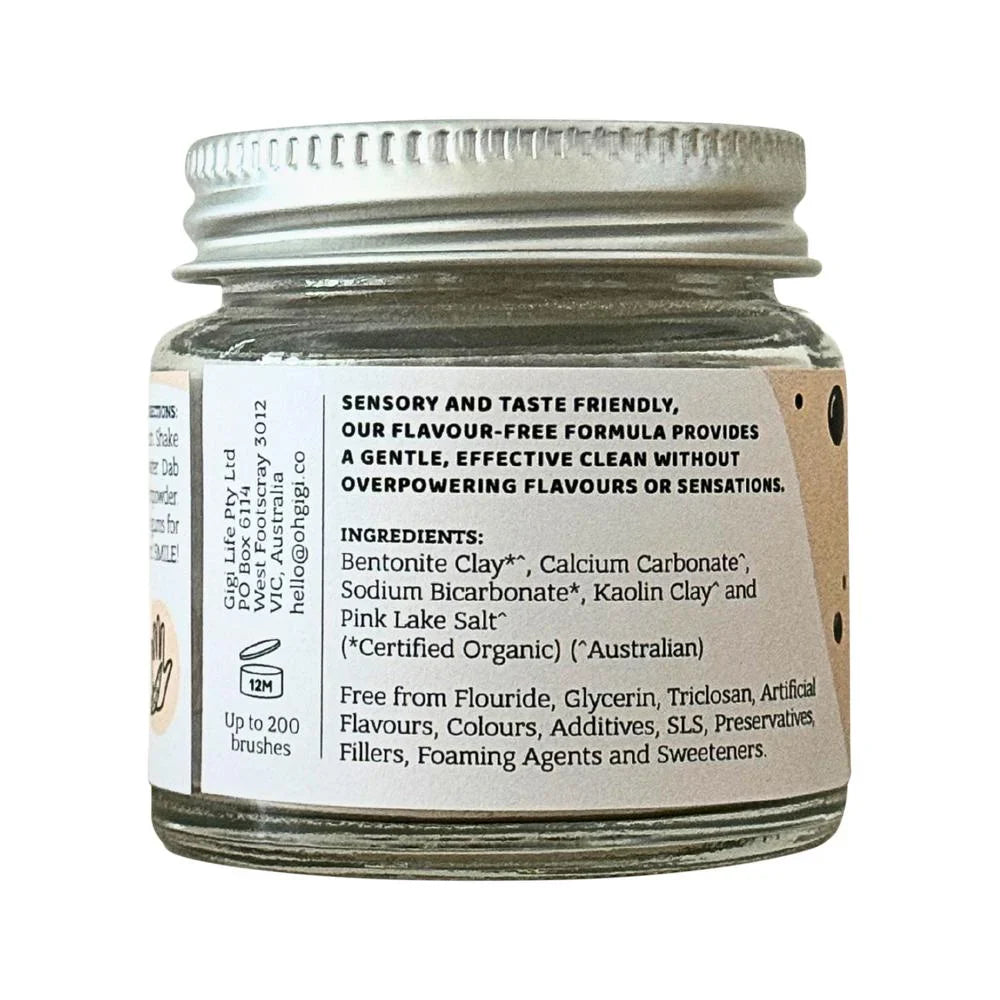 Ohgigi Tooth Powder Flavour-free Brush 40g - Cutprice Online