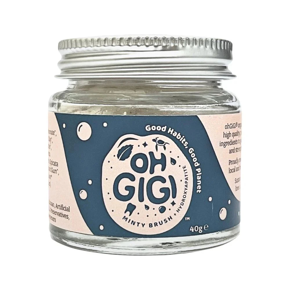 Ohgigi Tooth Powder + Hydroxyapatite Minty Brush 40g - Cutprice Online