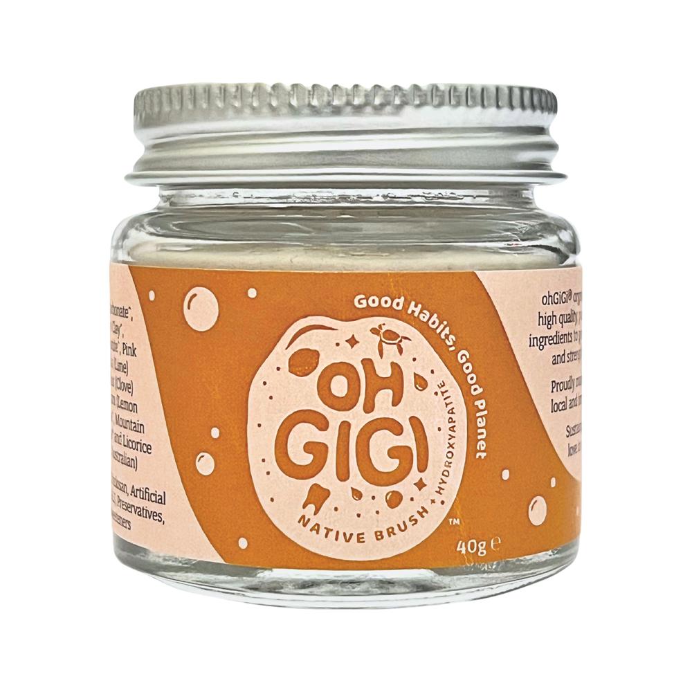 Ohgigi Tooth Powder + Hydroxyapatite Native Brush 40g - Cutprice Online