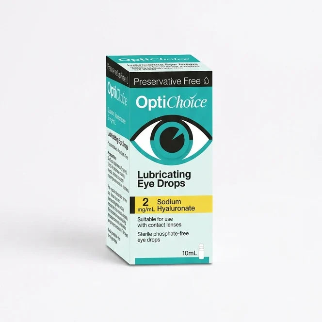 OptiChoice Lubricating Eye Drops (2mg/mL Sodium Hyaluronate) 10mL