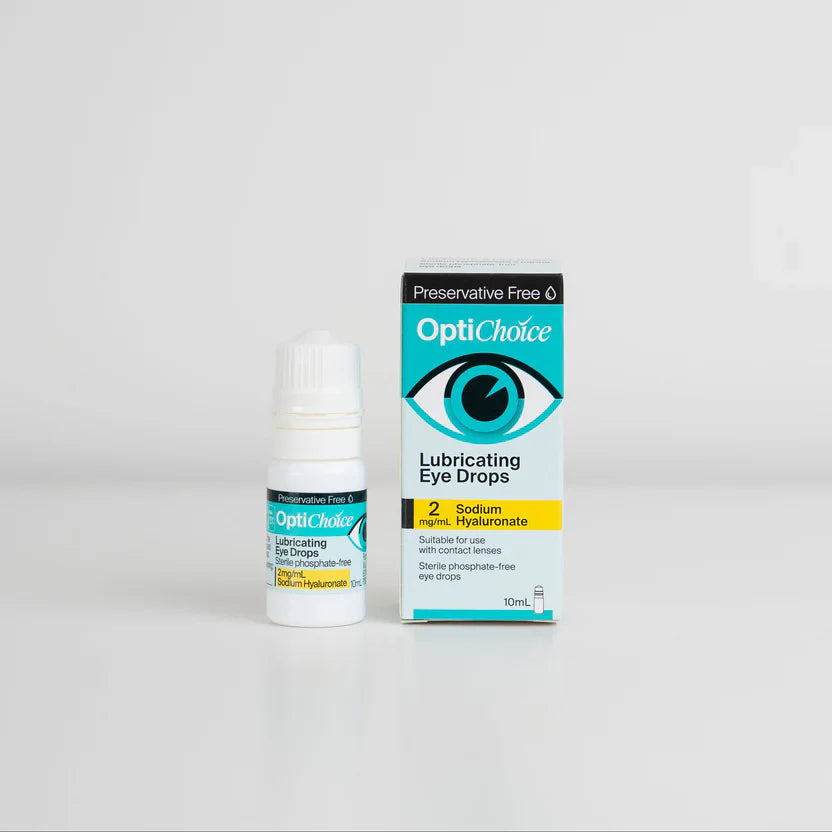 OptiChoice Lubricating Eye Drops (2mg/mL Sodium Hyaluronate) 10mL