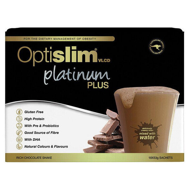 Optislim VLCD Platinum PLUS Chocolate 18x53g - Cutprice Online
