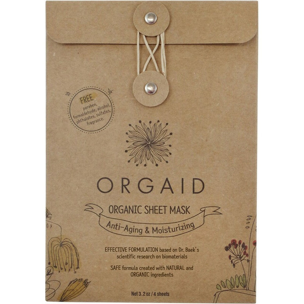 ORGAID Organic Sheet Mask Anti-Aging & Moisturizing 24ml - Cutprice Online