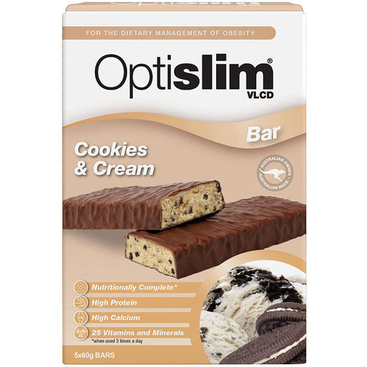 Optislim VLCD Bar Cappuccino Crunch 5 Pack - Cutprice Online