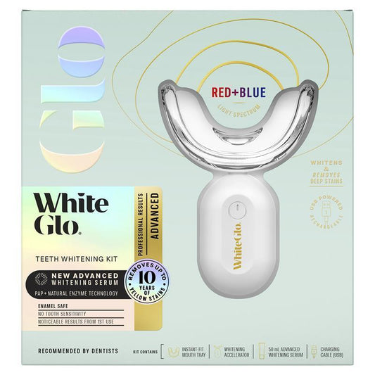 White Glo Advanced Whitening Red & Blue Light Kit - Cutprice Online