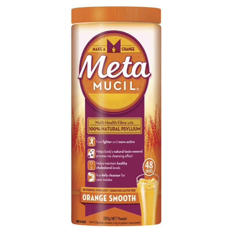 Metamucil Fibre Supplement Smooth Orange 48 Dose 283g - Cutprice Online