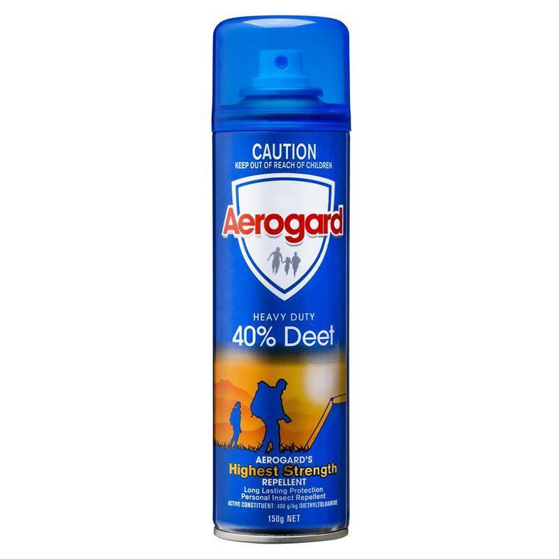 Aerogard Heavy Duty 40% Deet 150g Aerosol - Cutprice Online