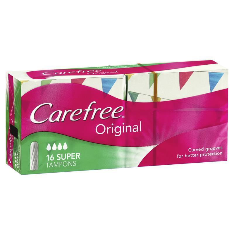 Carefree Tampons Super 16 Pack - Cutprice Online