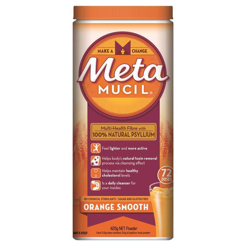 Metamucil Fibre Supplement Smooth Orange 72 Dose 425g - Cutprice Online