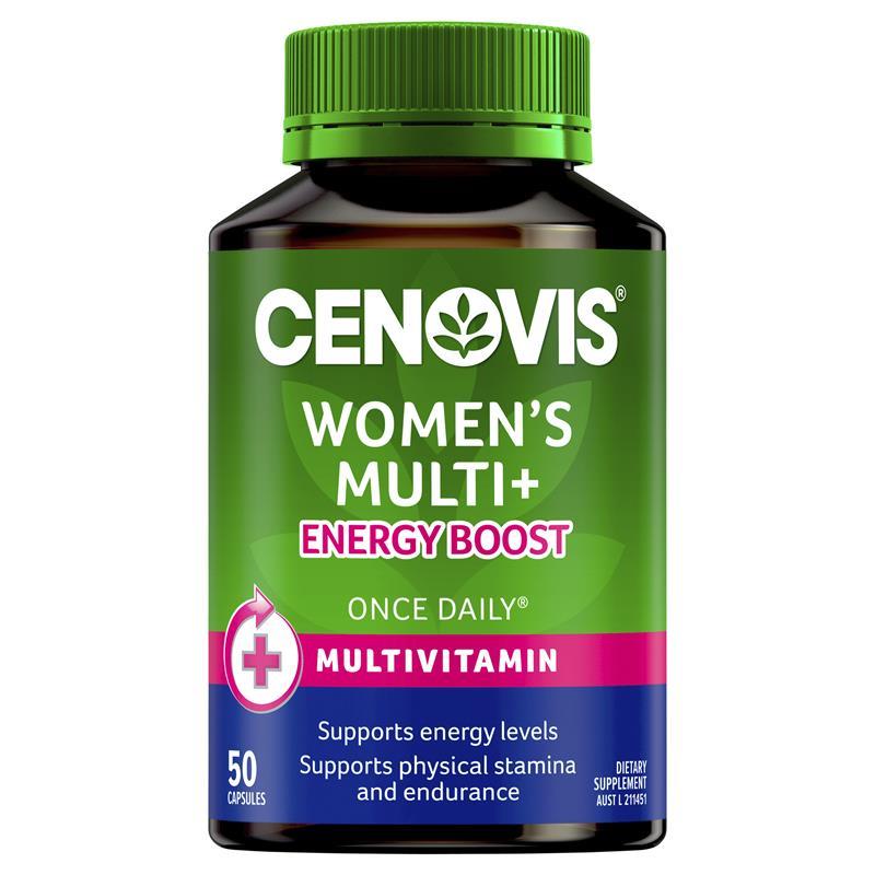 Cenovis Women's Multi + Energy Boost - Once-daily Multivitamin - 50 Capsules - Cutprice Online