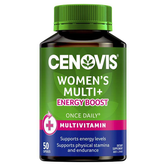 Cenovis Women's Multi + Energy Boost - Once-daily Multivitamin - 50 Capsules - Cutprice Online