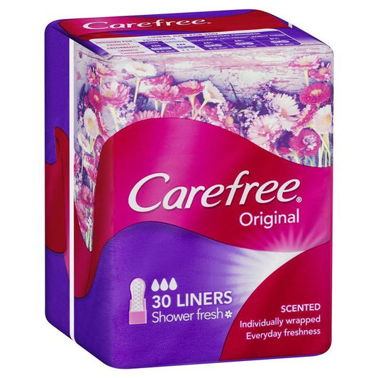 Carefree Original Shower Fresh 30 Liners - Cutprice Online