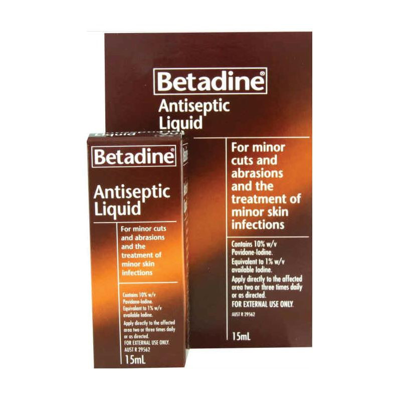 Betadine Antiseptic Liquid 15ml - Cutprice Online