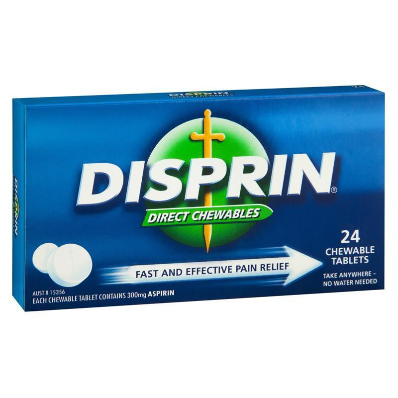 Disprin Chewable Direct Fast Acting Pain Relief 24 Tabs - Cutprice Online