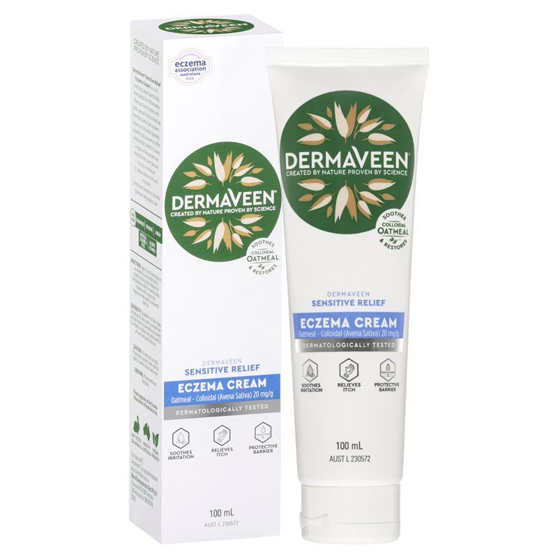 DermaVeen Sensitive Relief Eczema Cream 100ml - Cutprice Online