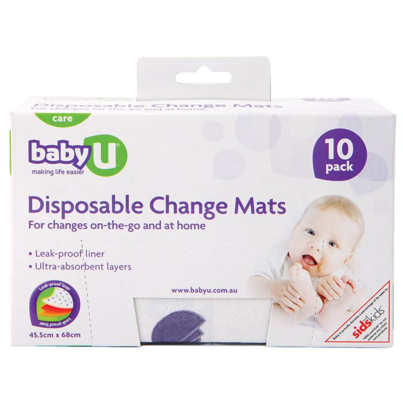 Baby U Disposable Change Mats 10 - Cutprice Online