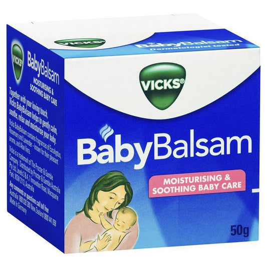 Vicks Baby Balsam Decongestant Chest Rub 50g - Cutprice Online