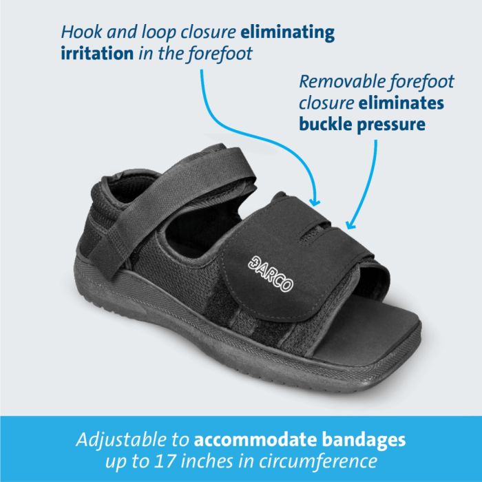 DARCO MEDSURG POST-OP SQUARED TOE SHOE  OS-MQW - Cutprice Online