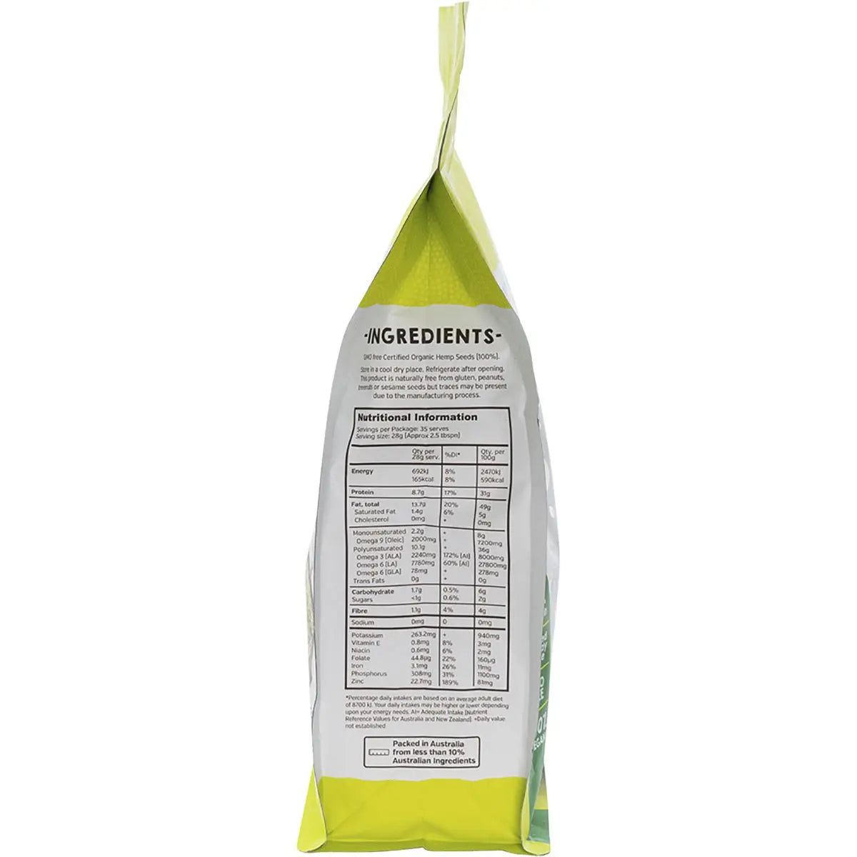 ESSENTIAL HEMP Organic Hemp Seeds Hulled 1kg ESSENTIAL HEMP