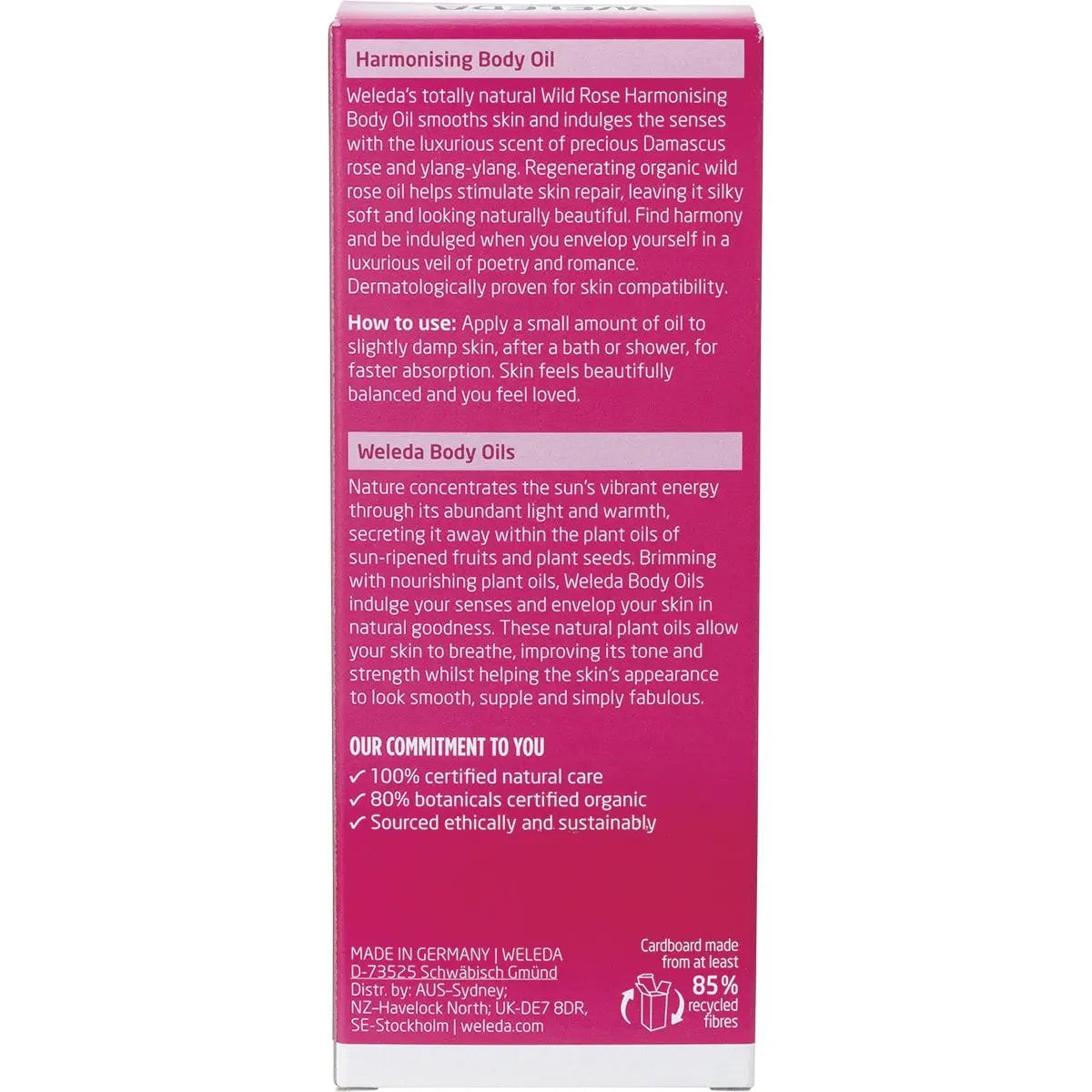 WELEDA Harmonising Body Oil Wild Rose - 100ml WELEDA