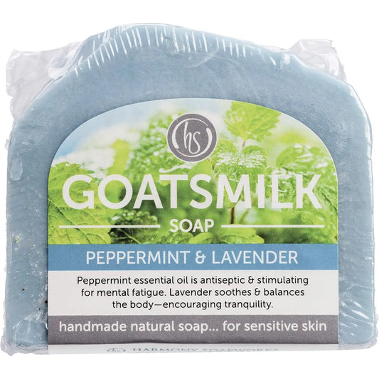 Harmony Soapworks Goat's Milk Soap Peppermint & Lavender 140g HARMONY