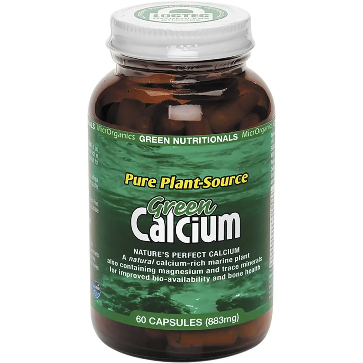 GREEN NUTRITIONALS Green Calcium Vegan Capsules (600mg) 60 GREEN NUTRITIONALS