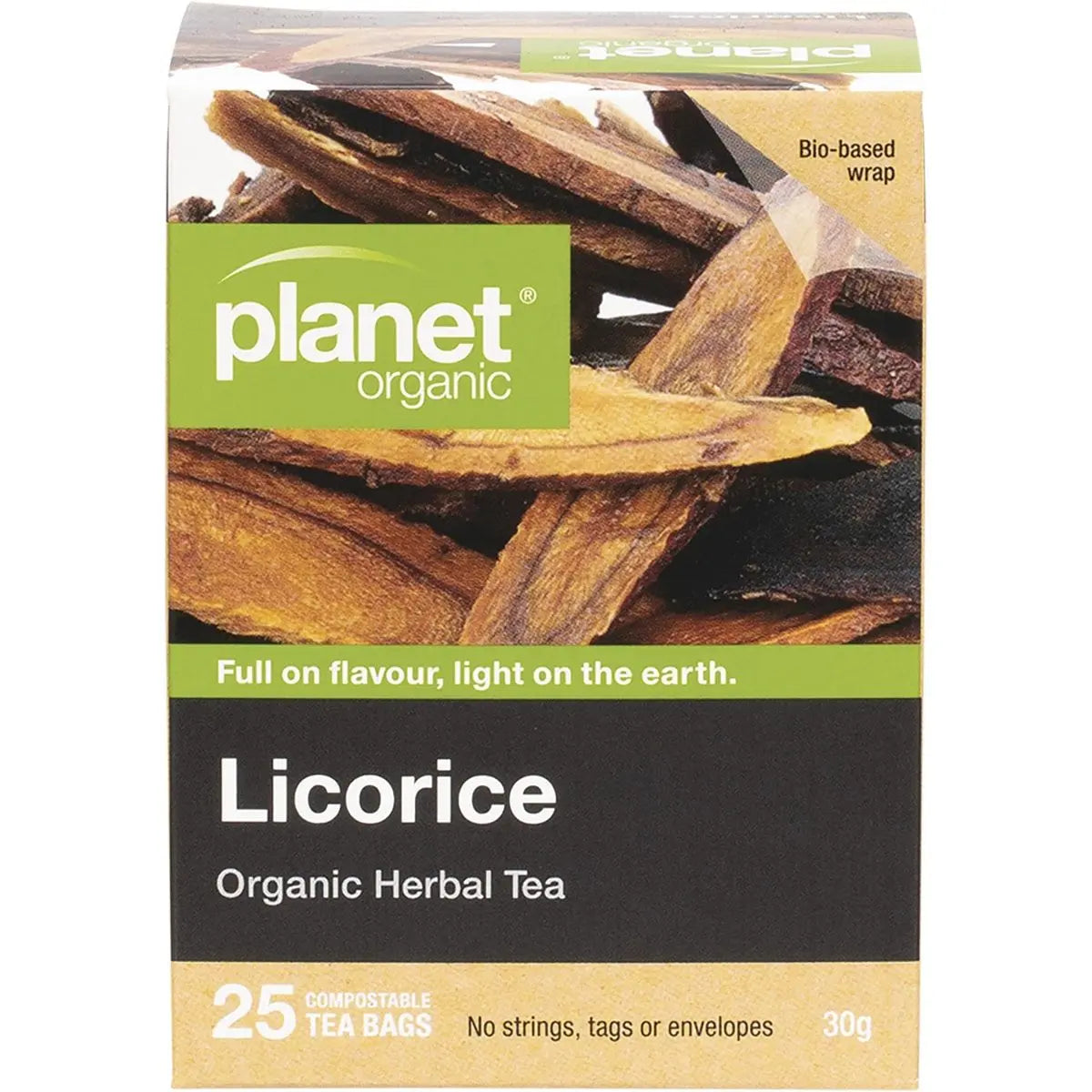 PLANET ORGANIC Herbal Tea Bags Licorice 25 PLANET ORGANIC