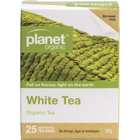 PLANET ORGANIC Herbal Tea Bags White Tea 25 PLANET ORGANIC