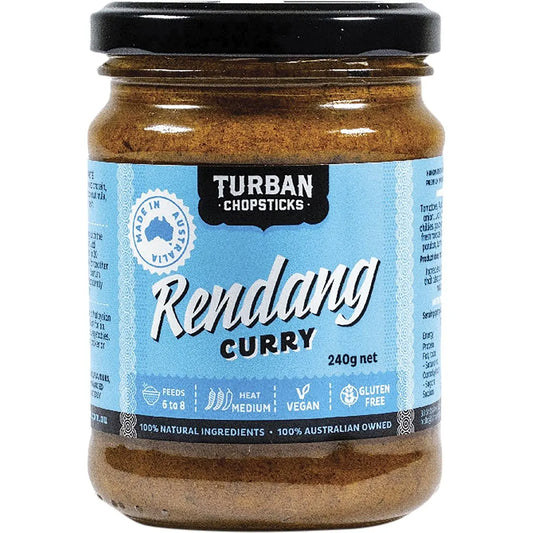 TURBAN CHOPSTICKS Curry Paste Rendang Curry 240g TURBAN CHOPSTICKS