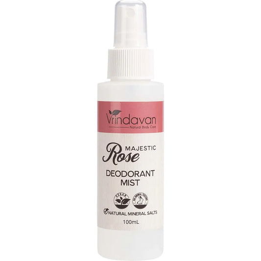 VRINDAVAN Deodorant Mist Majestic Rose 100ml VRINDAVAN