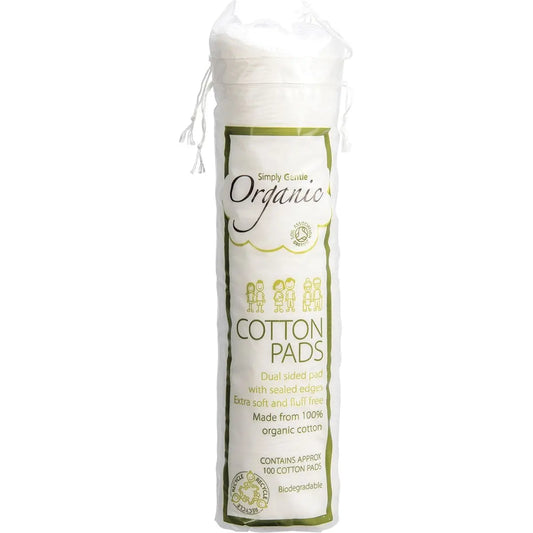 Simply Gentle Organic Cotton Pads 100 SIMPLY GENTLE