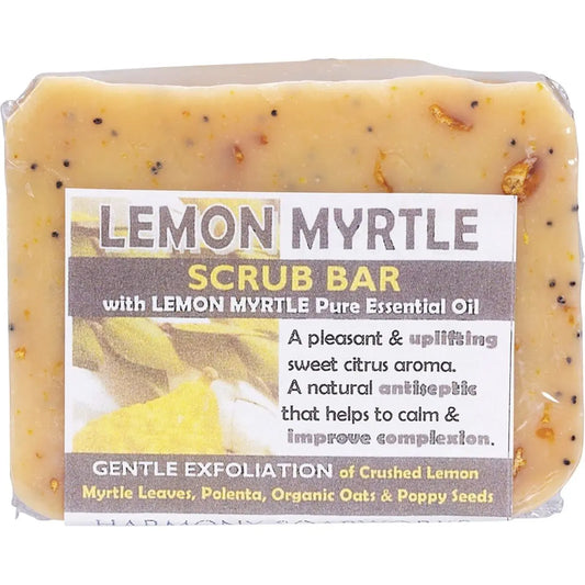 Harmony Soapworks Soap Scrub Bar - Lemon Myrtle 140g HARMONY