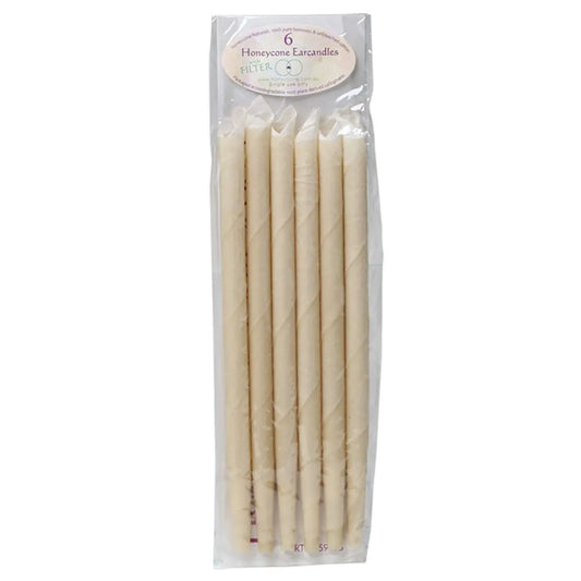 HONEYCONE Ear Candles With Filter 100% Unbleached Cotton 6 HONEYCONE