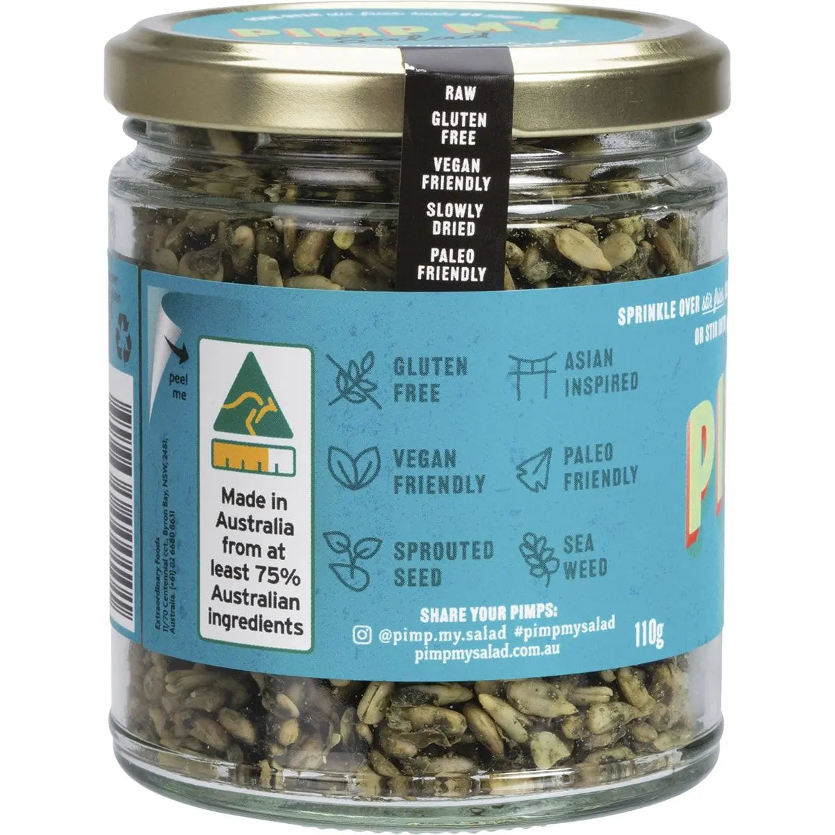 EXTRAORDINARY FOODS Pimp My Salad Sea Superfoods Sprinkles 110g EXTRAORDINARY FOODS