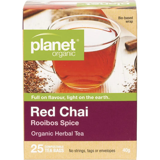 PLANET ORGANIC Herbal Tea Bags Red Chai 25 PLANET ORGANIC