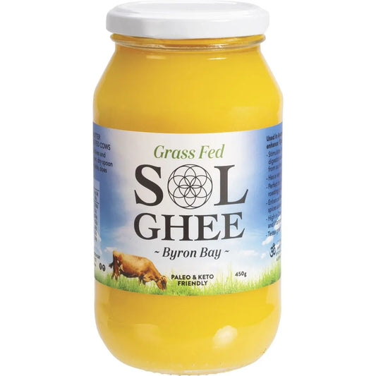 SOL ORGANICS Grass Fed Ghee 450g SOL ORGANICS