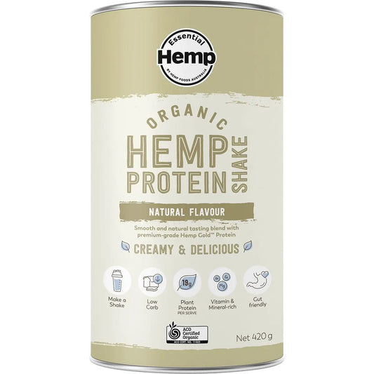 ESSENTIAL HEMP Organic Hemp Protein Natural - 420g ESSENTIAL HEMP