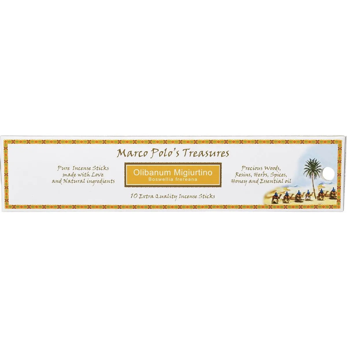 MARCO POLO'S TREASURES Incense Sticks Olibanum Migiurtino 10 MARCO POLO