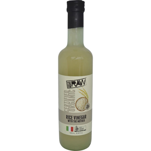 EVERY BIT ORGANIC RAW Rice Wine Vinegar With The Mother 500ml 6PK EVERY BIT