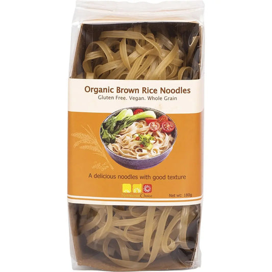 NUTRITIONIST CHOICE Rice Noodles Organic Brown 180g NUTRITIONIST CHOICE