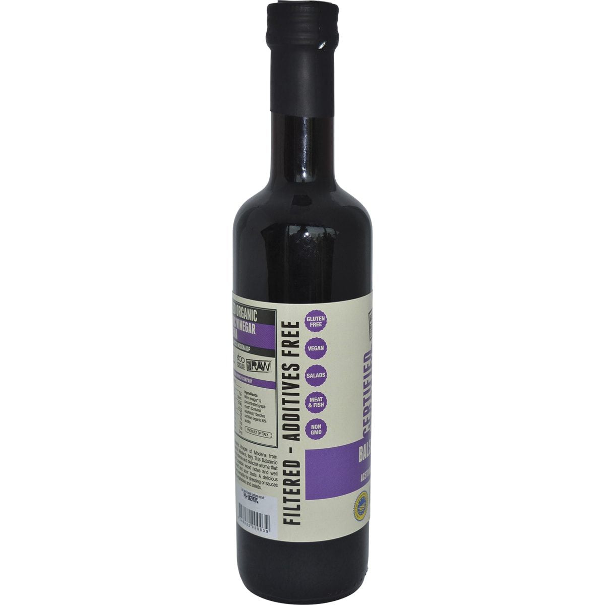 EVERY BIT ORGANIC RAW Balsamic Vinegar Of Modena 500ml 6PK EVERY BIT