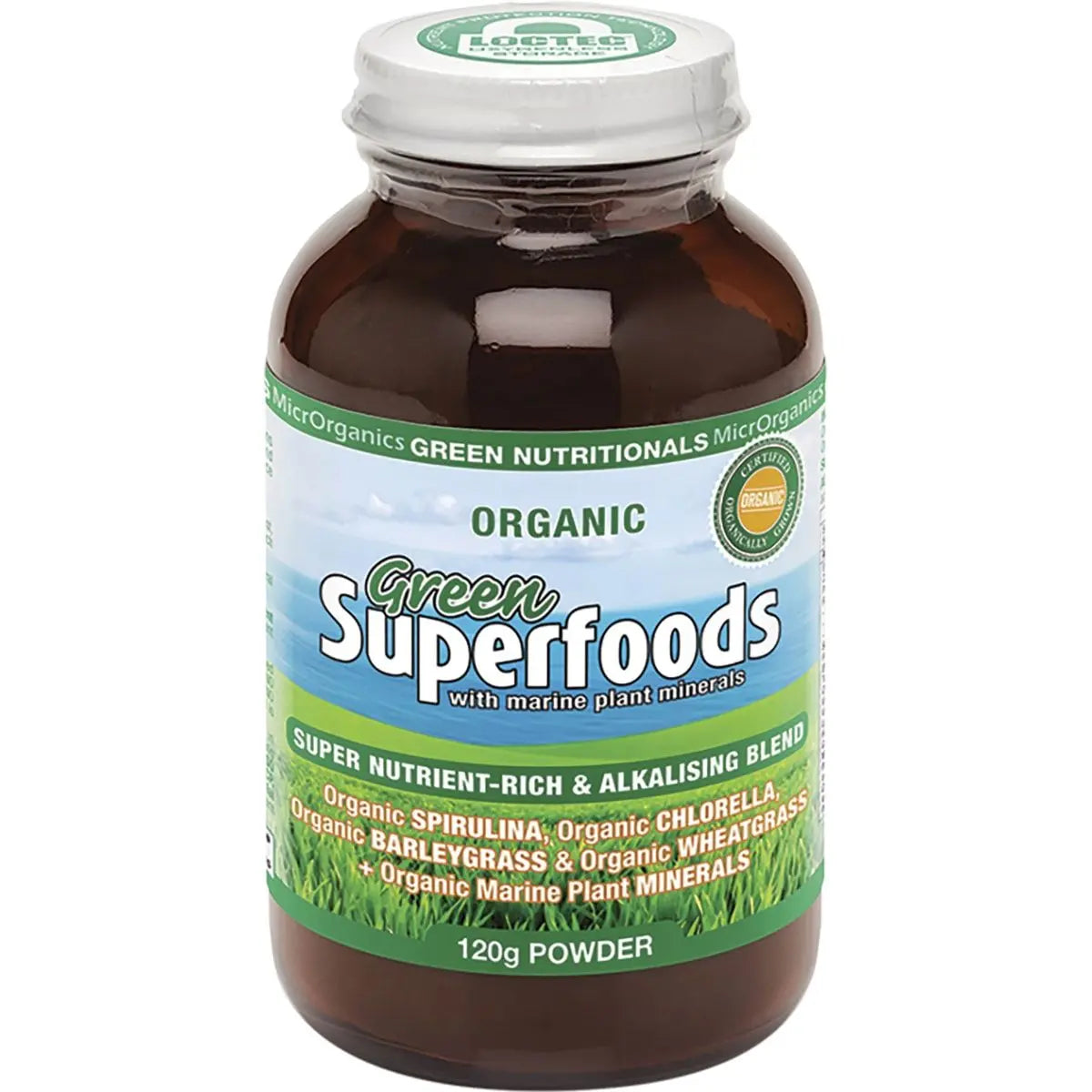 Green Nutritionals Organic Green Superfoods Powder 120g GREEN NUTRITIONALS