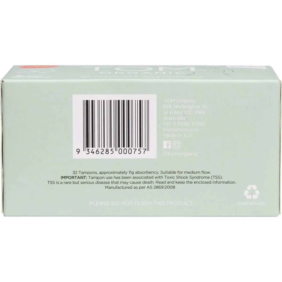 TOM ORGANIC Tampons Regular 32 TOM ORGANIC