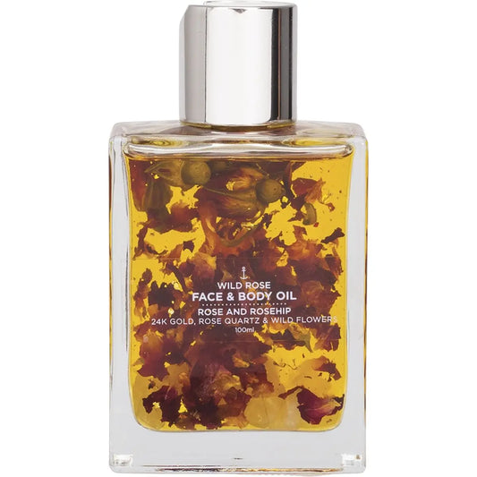 SUMMER SALT BODY Face & Body Oil With 24K Gold Wild Rose - Rose Quartz 100ml SUMMER SALT BODY