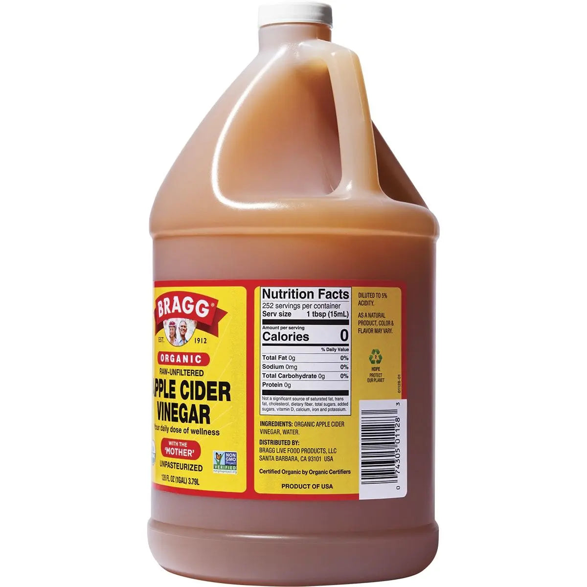 Bragg Apple Cider Vinegar Unfiltered & Contains the Mother 3.8l BRAGG