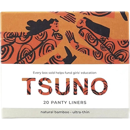 TSUNO Natural Bamboo Panty Liners Ultra-Thin 20 TSUNO